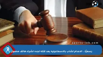 رسميًا.. الإعدام لشاب بالإسماعيلية بعد قتله لجده لشراء هاتف محمول